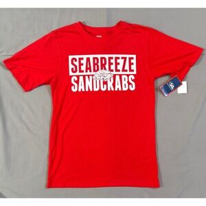 PEL Athletic Seabreeze Sandcrabs‎ Red Graphic T-Shirt Mens Small New